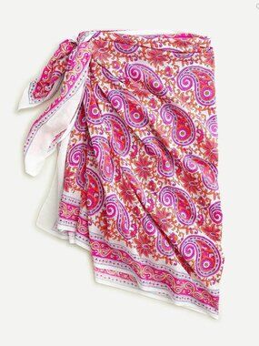 SZ Blockprints™ for J.Crew sarong-scarf. NEW. no tags in J.Crew Gift Bag.